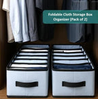 Foldable Stackable Storage Box Clothe Organizer (Pack of 2)