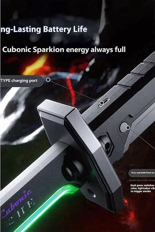 Multicolor LED Light Toy - Spark Sword with Sound & Fog Effects